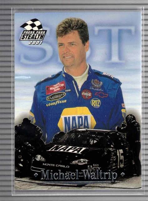 Michael Waltrip 2001 Press Pass furtif « feuille d'or 